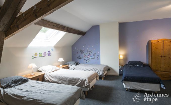 Spacieuse maison de vacances � Saint-Hubert avec salle de jeux, jardin et 6 chambres pour 20 personnes en Ardenne