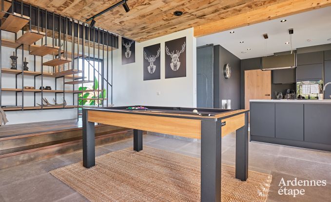 Maison de vacances  Saint-Hubert : hbergement confortable pour 6 personnes avec sauna, salle de jeux et jardin priv en Ardenne