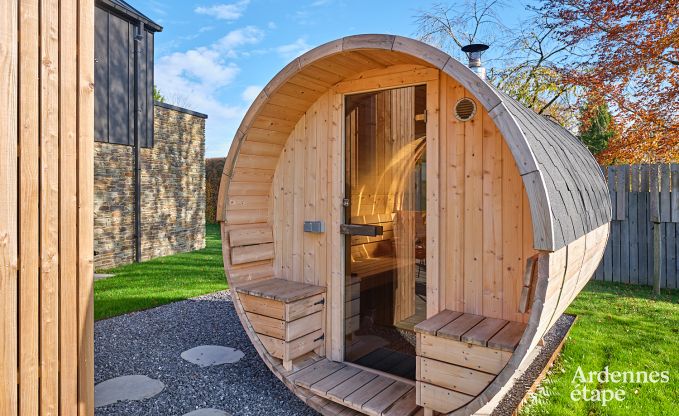 Maison de vacances  Saint-Hubert : hbergement confortable pour 6 personnes avec sauna, salle de jeux et jardin priv en Ardenne
