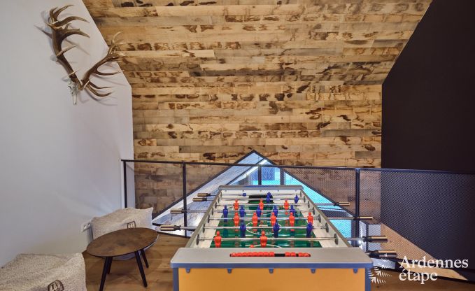 Maison de vacances  Saint-Hubert : hbergement confortable pour 6 personnes avec sauna, salle de jeux et jardin priv en Ardenne