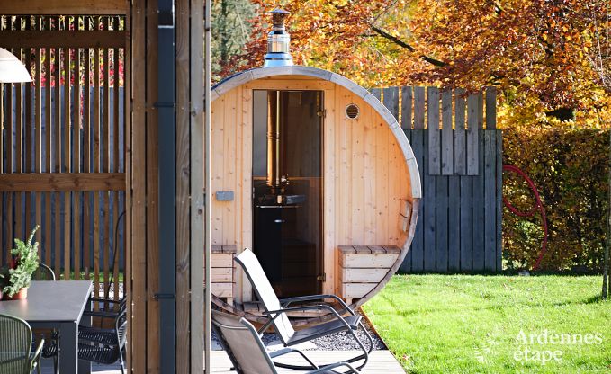 Maison de vacances  Saint-Hubert : hbergement confortable pour 6 personnes avec sauna, salle de jeux et jardin priv en Ardenne