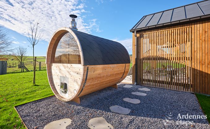 Maison de vacances  Saint-Hubert : hbergement confortable pour 6 personnes avec sauna, salle de jeux et jardin priv en Ardenne