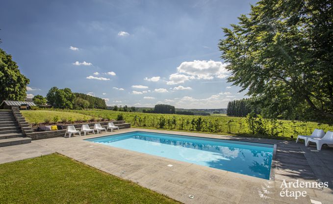 Gîte pour 8 p. avec piscine extérieure en Ardenne (Saint-Hubert)