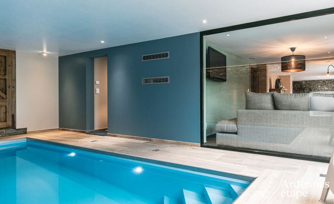 Sjour de luxe en Ardenne: Villa haut de gamme  Saint-Hubert pour 6 personnes avec piscine et proximit nature