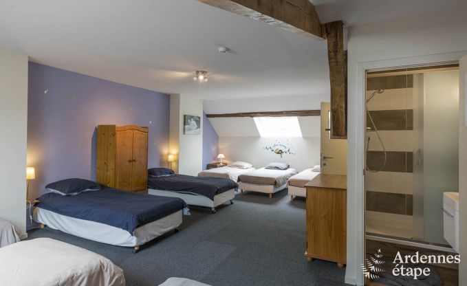 Spacieuse maison de vacances � Saint-Hubert avec salle de jeux, jardin et 6 chambres pour 20 personnes en Ardenne
