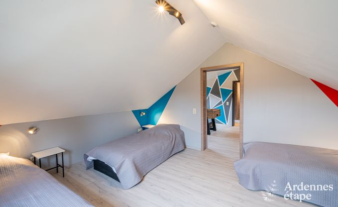 Maison de vacances spacieuse et tout confort  Saint-Hubert en Ardenne pour 12 personnes avec jardin priv et proche des activits touristiques