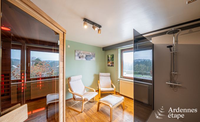 Maison de vacances spacieuse et tout confort  Saint-Hubert en Ardenne pour 12 personnes avec jardin priv et proche des activits touristiques