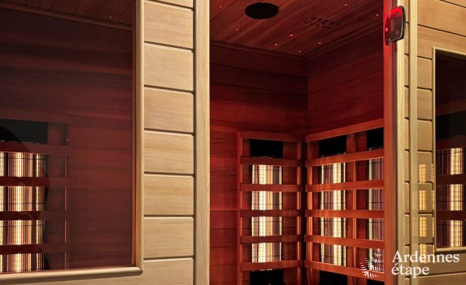 Villa ultramoderne  Somme-Leuze pour 12 personnes avec piscine intrieure, sauna et jardin priv