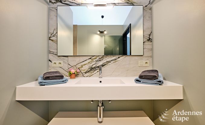 Villa ultramoderne  Somme-Leuze pour 12 personnes avec piscine intrieure, sauna et jardin priv