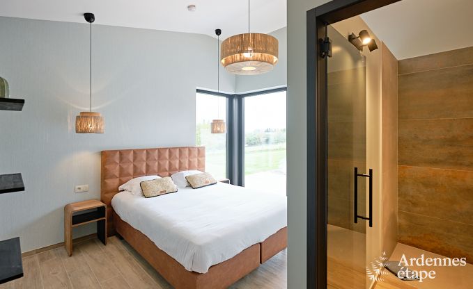 Villa ultramoderne  Somme-Leuze pour 12 personnes avec piscine intrieure, sauna et jardin priv