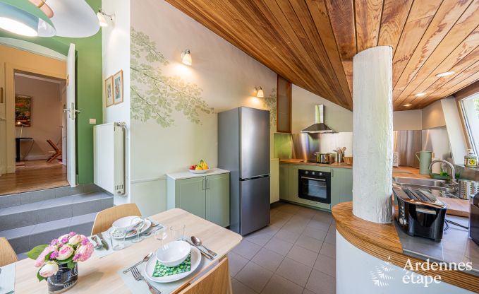 Charmante maison de vacances pour 4 personnes  Spa avec 2 chambres et jardin priv avec barbecue