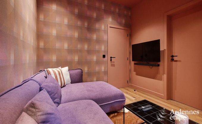 Charmante maison de vacances  Spa avec 2 chambres, espace de dtente et terrasse prive avec jacuzzi