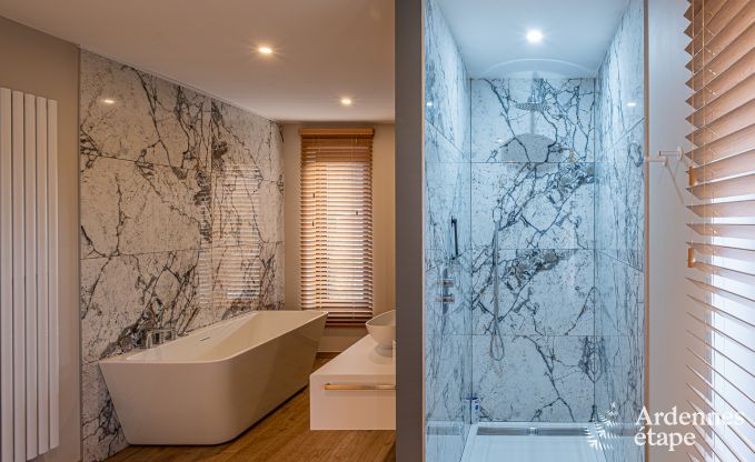 Maison de vacances haut de gamme en Ardenne : Sjour de luxe pour 10 personnes avec piscine, jacuzzi et proximit de Spa et Francorchamps