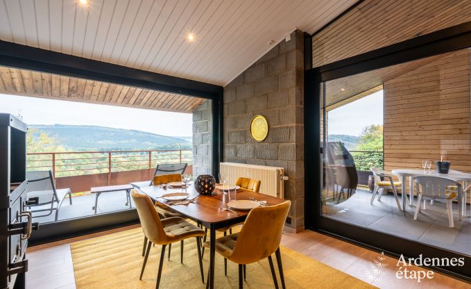 Chalet pour 4 personnes  Stavelot avec jacuzzi, poele  pellets et terrasse prive