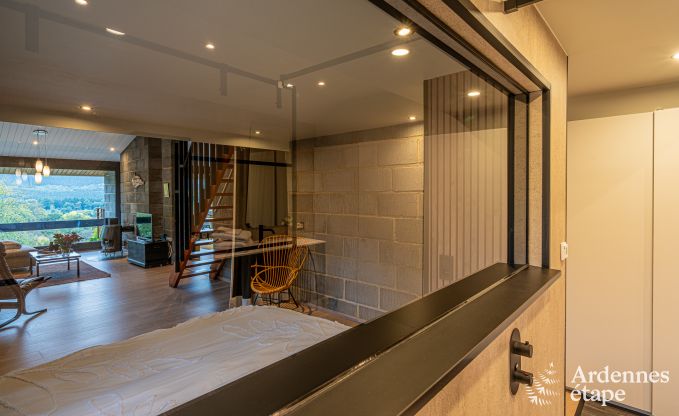 Chalet pour 4 personnes  Stavelot avec jacuzzi, poele  pellets et terrasse prive