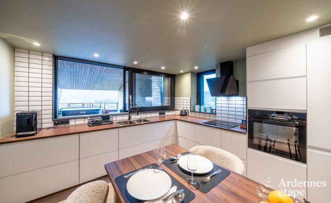 Chalet pour 4 personnes  Stavelot avec jacuzzi, poele  pellets et terrasse prive