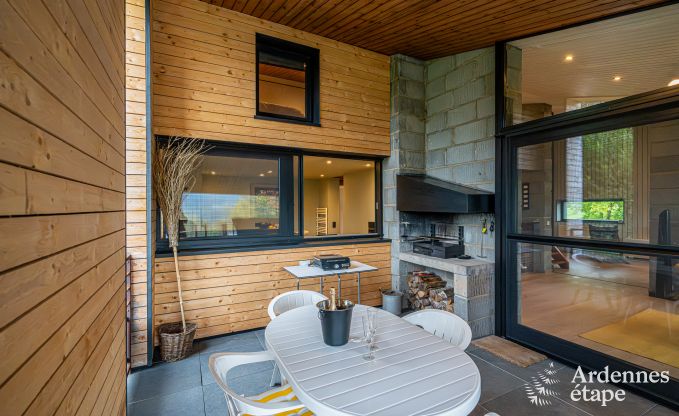 Chalet pour 4 personnes  Stavelot avec jacuzzi, poele  pellets et terrasse prive