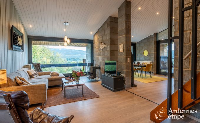 Chalet pour 4 personnes  Stavelot avec jacuzzi, poele  pellets et terrasse prive