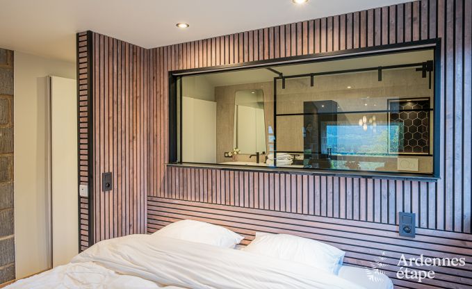 Chalet pour 4 personnes  Stavelot avec jacuzzi, poele  pellets et terrasse prive