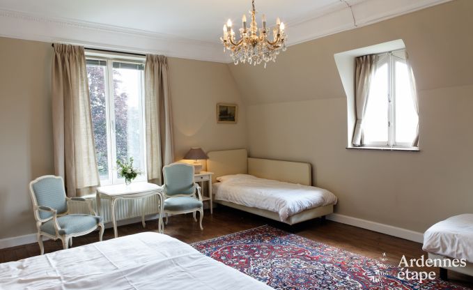 Chteau de luxe en Ardenne pour 28 personnes  Stavelot avec sauna, jacuzzi et aire de jeux