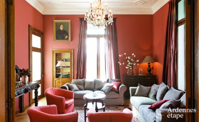 Chteau de luxe en Ardenne pour 28 personnes  Stavelot avec sauna, jacuzzi et aire de jeux