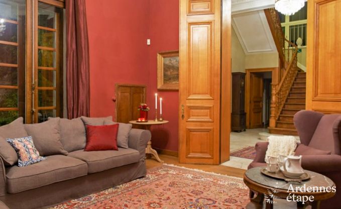 Ch�teau de luxe en Ardenne pour 28 personnes � Stavelot avec sauna, jacuzzi et aire de jeux