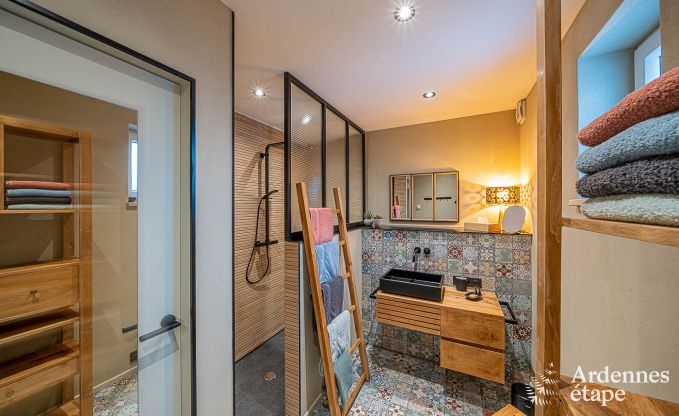 Maison de vacances � Stavelot avec jacuzzi et belle vue pour 4 personnes en Ardenne
