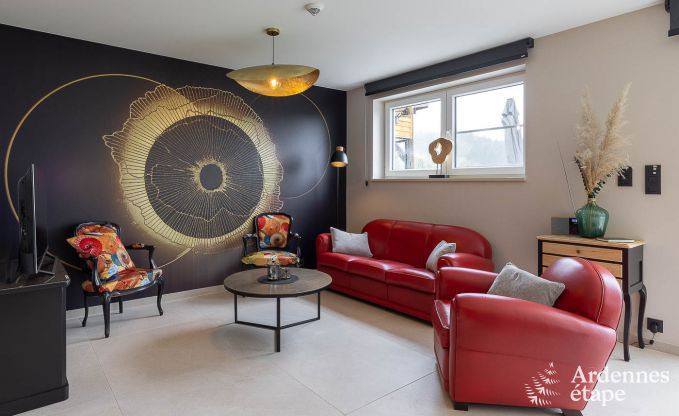 Maison de vacances � Stavelot avec jacuzzi et belle vue pour 4 personnes en Ardenne