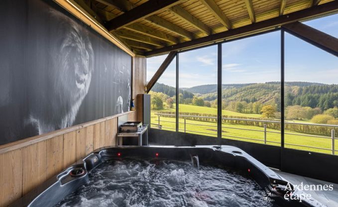 Maison de vacances � Stavelot avec jacuzzi et belle vue pour 4 personnes en Ardenne