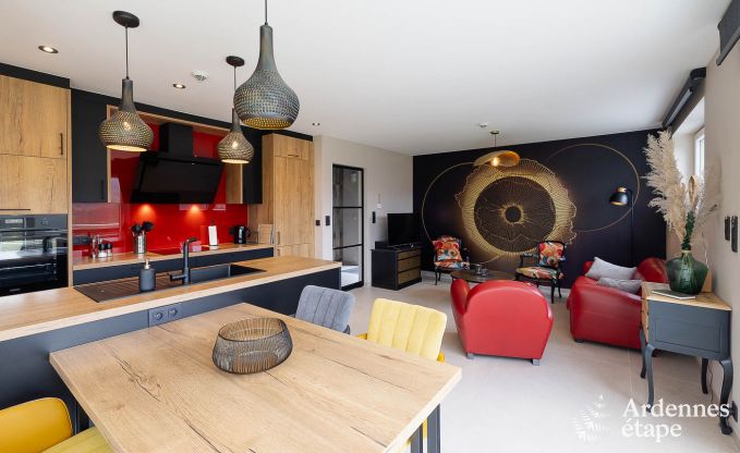 Maison de vacances � Stavelot avec jacuzzi et belle vue pour 4 personnes en Ardenne