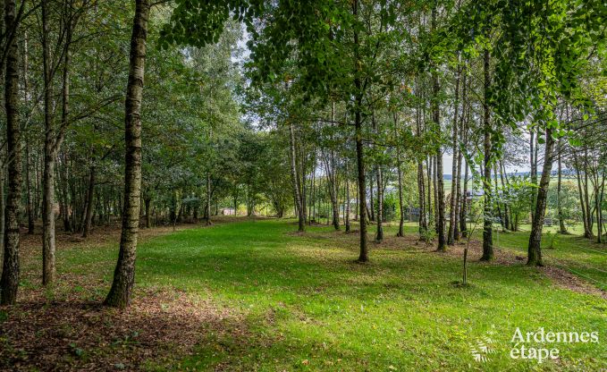 Chalet convivial  Tenneville pour 4 personnes/3 adultes avec 2 chambres, salle de jeux, coin bb et vue panoramique