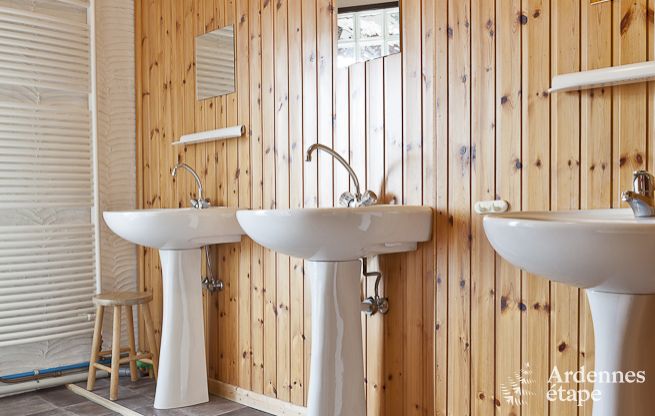 Grande maison de vacances pr�s de Vielsalm pour 21 personnes avec 7 chambres, 4 salles de bains, salle de jeux et jardin priv�