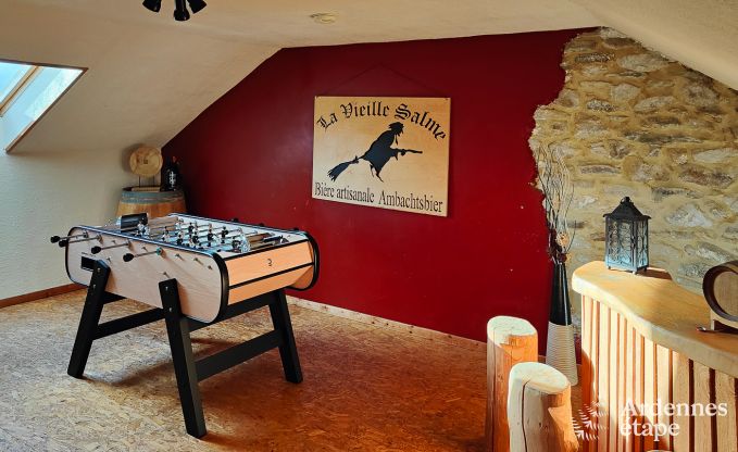 Grande maison de vacances pr�s de Vielsalm pour 21 personnes avec 7 chambres, 4 salles de bains, salle de jeux et jardin priv�