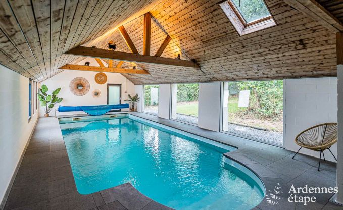 Villa de luxe � Vielsalm pour 20 personnes avec 7 chambres, piscine int�rieure, sauna et jardin priv�