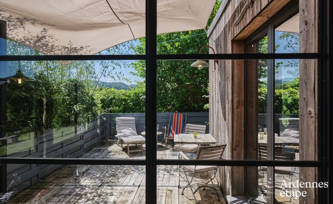 Tiny house romantique pour 2 personnes avec jacuzzi priv, pole  pellets et jardin  Vielsalm, Ardenne