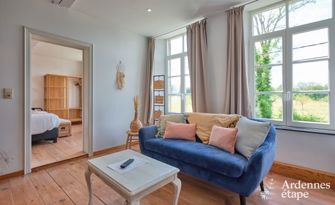 Maison de vacances confortable pour 10 personnes � Villers-en-Fagne avec sauna, jacuzzi, piscine et po�le � bois