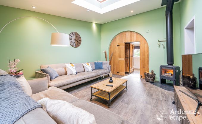 Sjour inoubliable  Villers-en-Fagne : Maison de vacances avec sauna, jacuzzi, piscine et vue imprenable en Ardenne