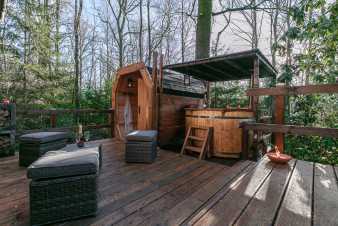 Chalet dans les bois à louer en Ardenne pour 4/6 p. (Ardenne)