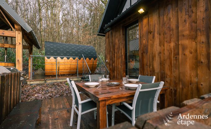 S�jour inoubliable � Viroinval : Chalet tout confort en Ardenne pour 4 personnes avec sauna et bain nordique