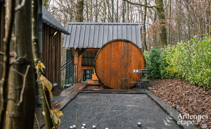 Sjour inoubliable  Viroinval : Chalet tout confort en Ardenne pour 4 personnes avec sauna et bain nordique