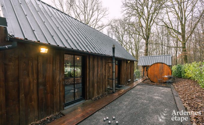 Sjour inoubliable  Viroinval : Chalet tout confort en Ardenne pour 4 personnes avec sauna et bain nordique