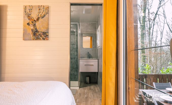 Sjour inoubliable  Viroinval : Chalet tout confort en Ardenne pour 4 personnes avec sauna et bain nordique