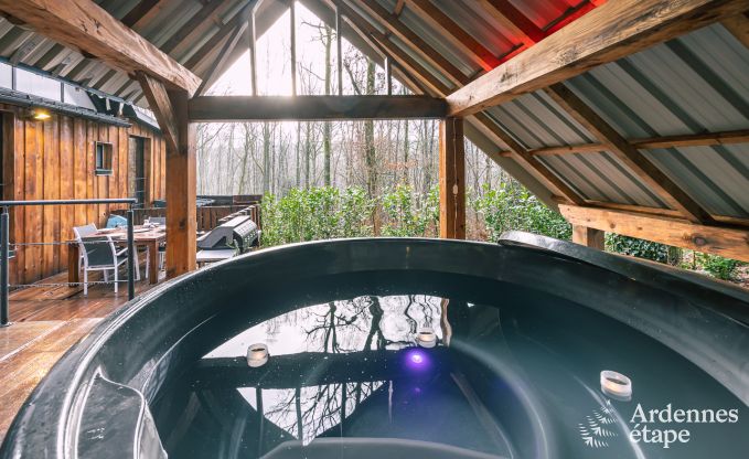 Sjour inoubliable  Viroinval : Chalet tout confort en Ardenne pour 4 personnes avec sauna et bain nordique