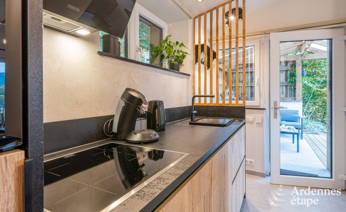 Maison de vacances de plain pied � Vresse-sur-Semois : terrasse avec vue, id�ale pour un couple avec enfants