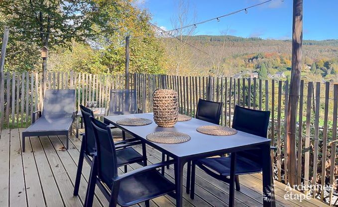 Maison de vacances de plain pied � Vresse-sur-Semois : terrasse avec vue, id�ale pour un couple avec enfants