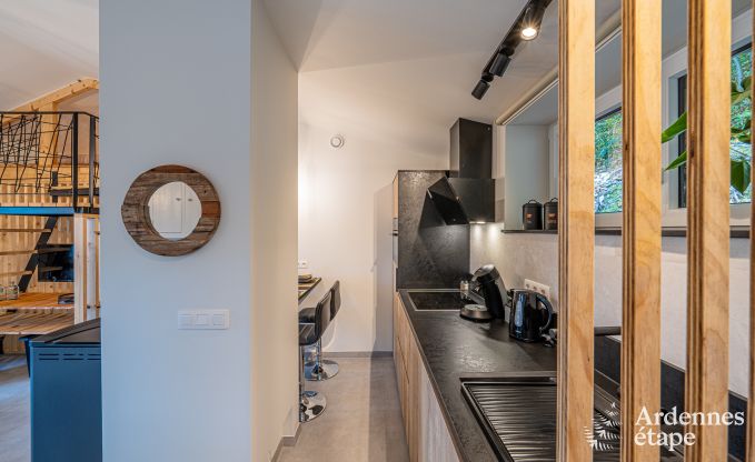 Maison de vacances de plain pied � Vresse-sur-Semois : terrasse avec vue, id�ale pour un couple avec enfants