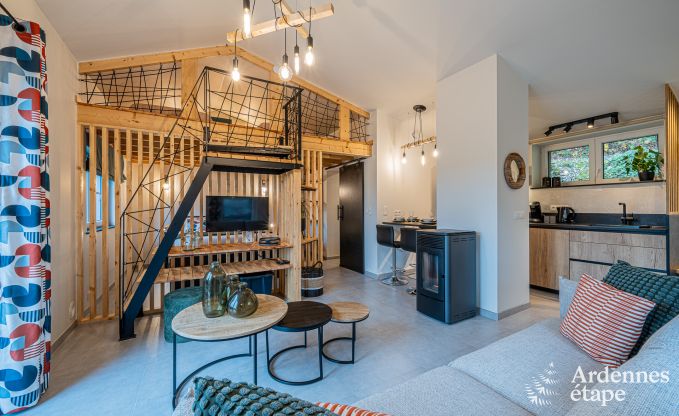 Maison de vacances de plain pied � Vresse-sur-Semois : terrasse avec vue, id�ale pour un couple avec enfants