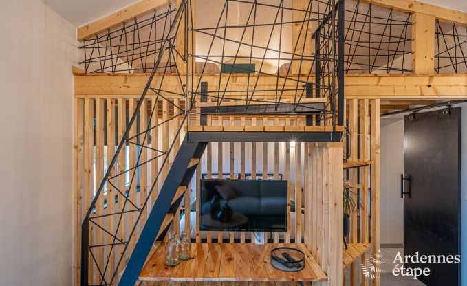 Maison de vacances de plain pied � Vresse-sur-Semois : terrasse avec vue, id�ale pour un couple avec enfants