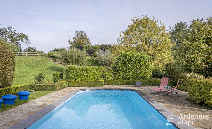 Maison de vacances  Walcourt, Ardenne, 6 personnes, 3 chambres, piscine extrieure, jardin commun, quipements modernes