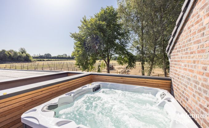 Maison confortable  Welkenraedt pour 6 personnes avec jacuzzi, quipements de jeux et jardin priv